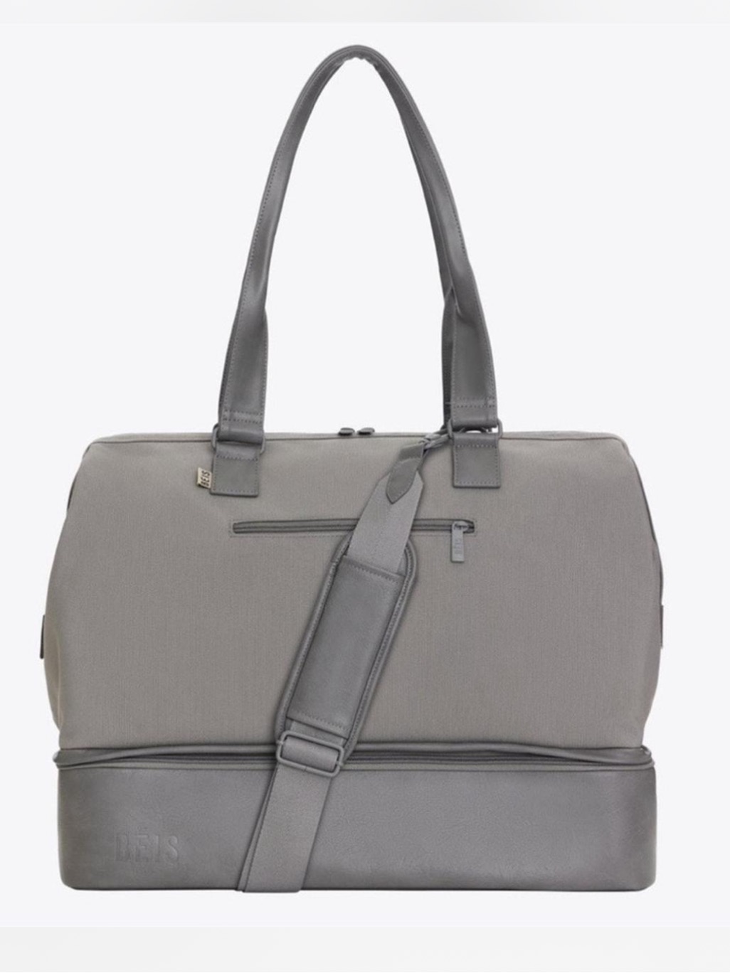 Beis The Convertible Weekender Bag In Grey Gray